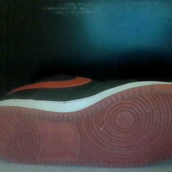 Nike Other - Nike University red black and white court vision low